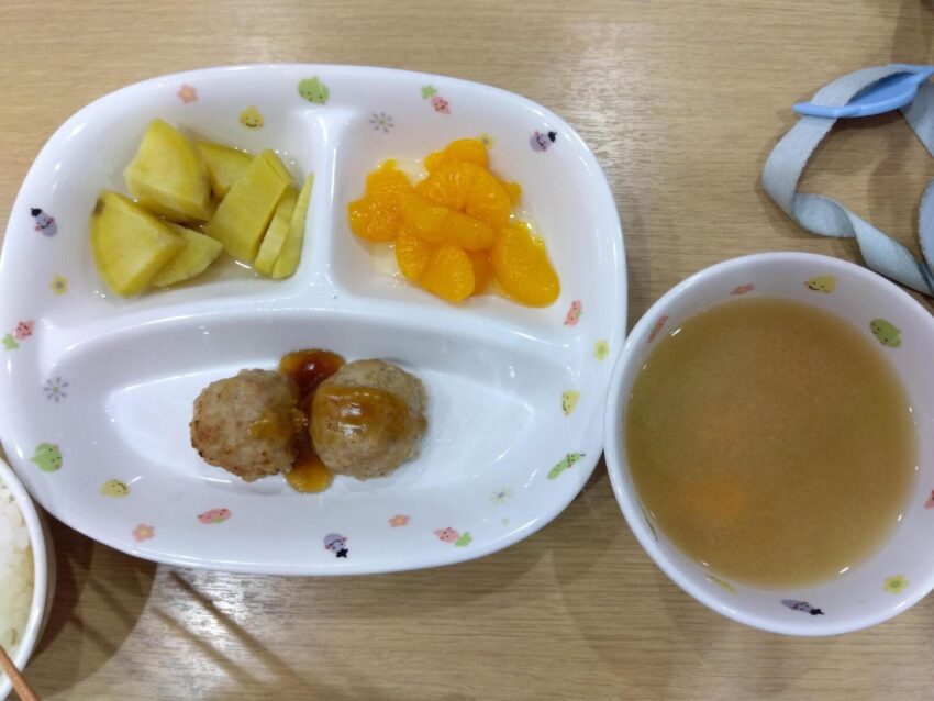 野菜は給食のおかずになりました😆