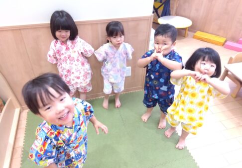 ２歳児　なつまつり楽しかったね