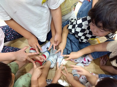 ５歳児　幼児合同「なかよしタイム！」