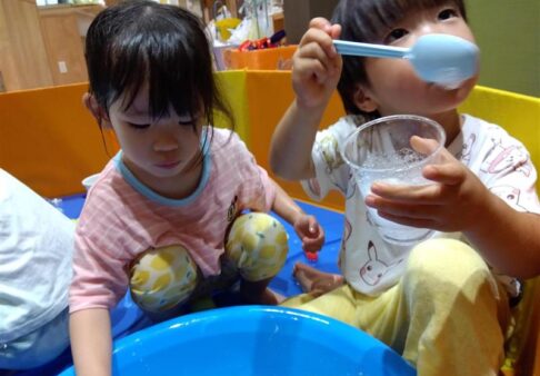 2歳児　今年最後の水遊び