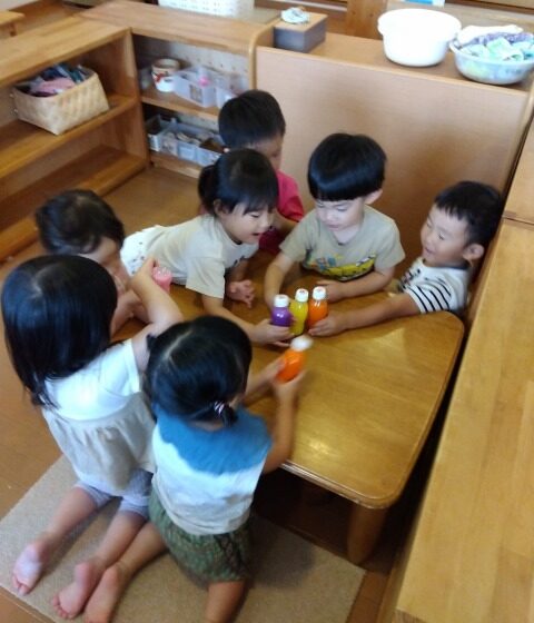“みんなでかんぱーい”