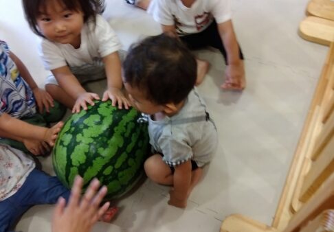 りす組（1歳児クラス）☆８月　食育