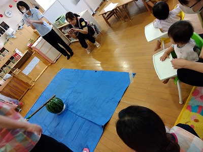 ひよこ組(０歳児クラス)☆8月食育