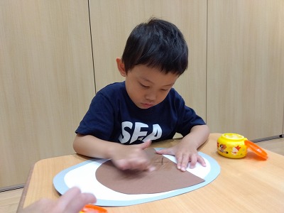 4歳児　自分だけの夏野菜カレー！