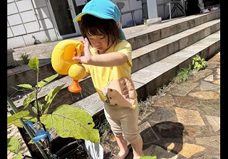畑に水あげよ！