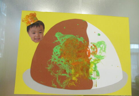 1歳児「夏野菜スタンプ」