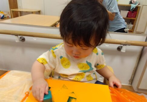0歳児「きのこ製作🍄」