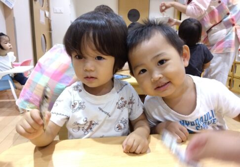 1歳児　りす組　「出汁の食育」