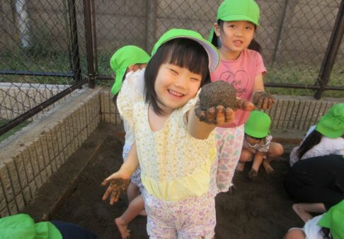 ☆4歳児　泥団子作り☆
