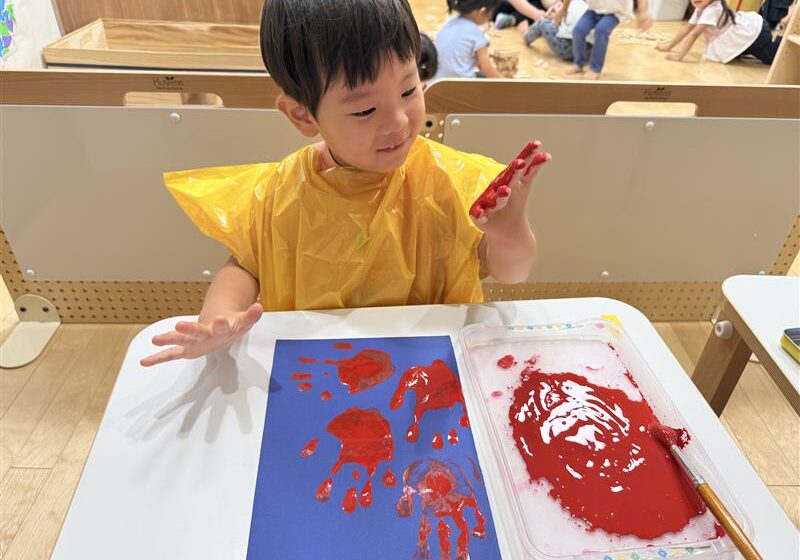 手についたけど、平気だよ～