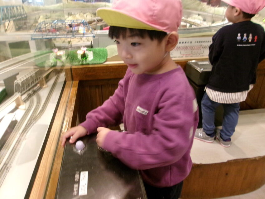 電車のジオラマを見たよ！
すごい！すごい！！