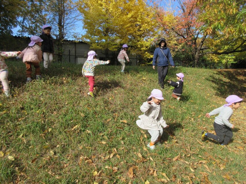 お山を登ったり降りたりするよ～