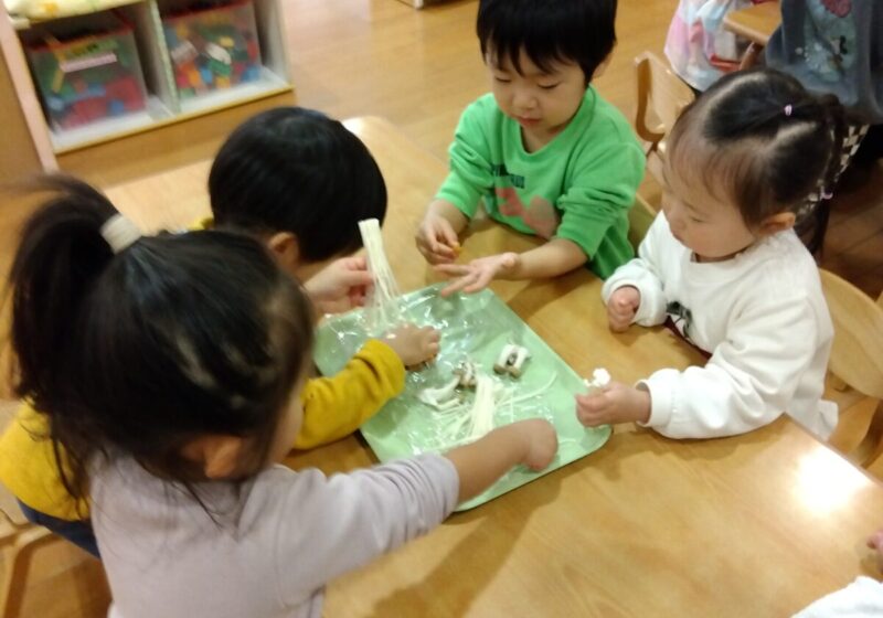 きのこほぐしに挑戦