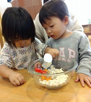 白和え作り～1歳児～