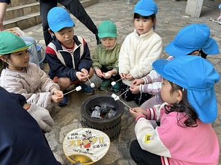 マシュマロも焼いたよ！