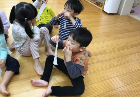 4,5歳クラス　保健指導がありました。