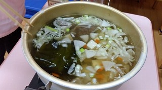 調味して、具だくさんけんちん汁の完成✨