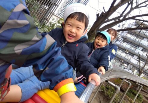 ３歳児　うさぎ組 「天王公園で遊んだよ！」