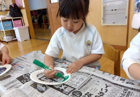 ３歳児クラス「節分制作をしたよ☆」