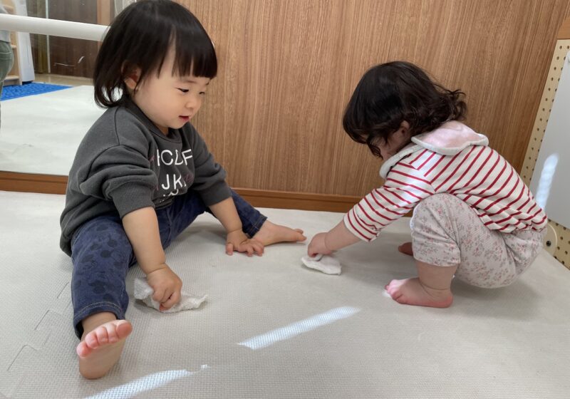 みんなでふきふき♪