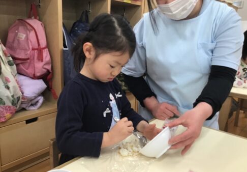 3歳児クラス　食育の様子