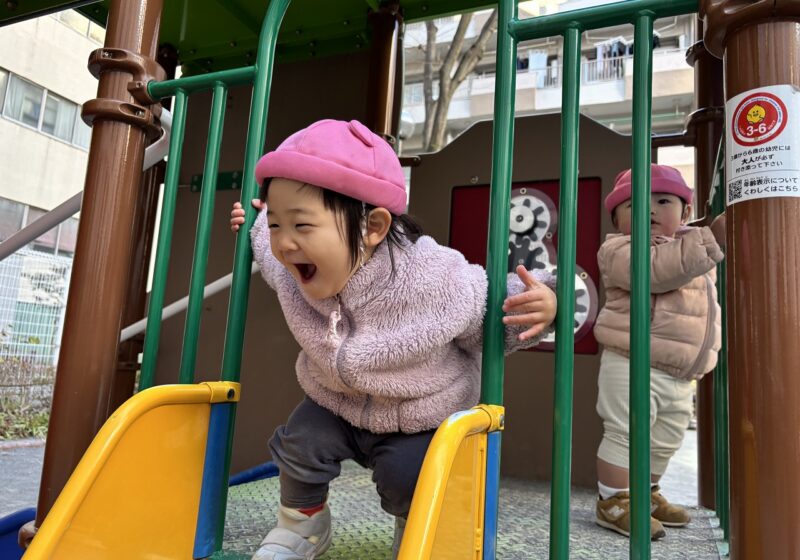 久しぶりの保育園楽しい！