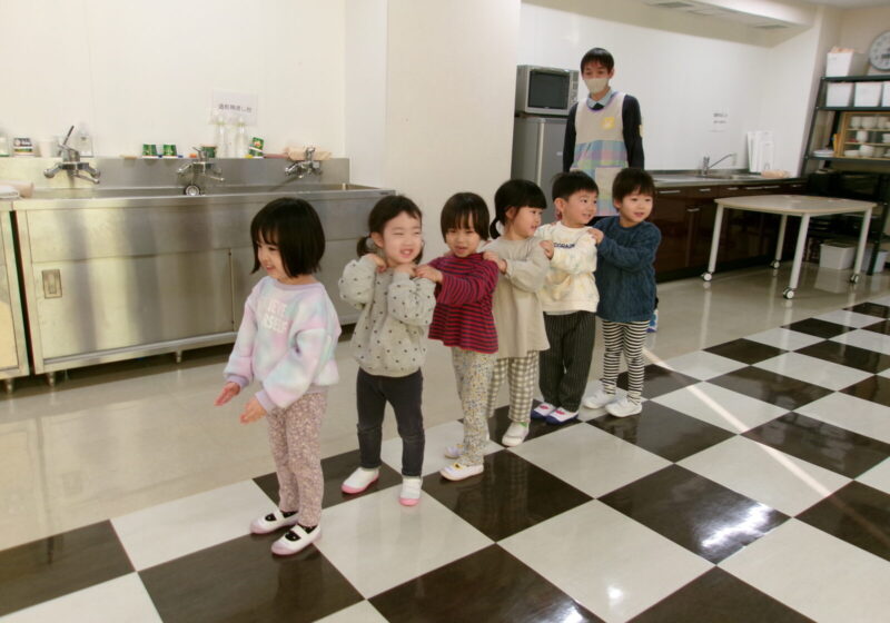 かもつれっしゃなど楽しいレクの時間もあったよ！