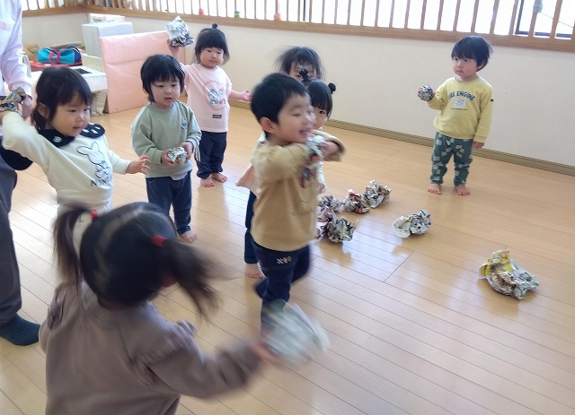 １歳児☆鬼は外～　福は内～
