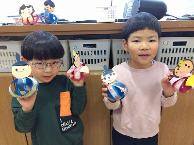 5歳児　ひな祭り制作