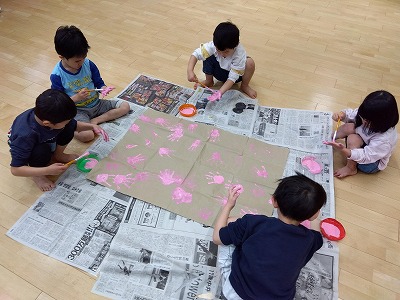 4歳児　桜の木を作ろう！