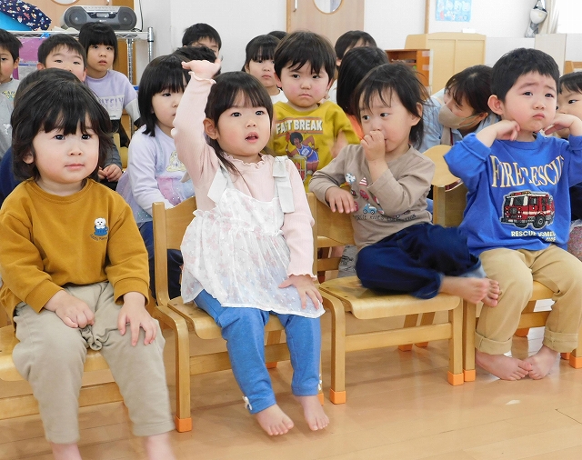 元気にお返事「はーい！」