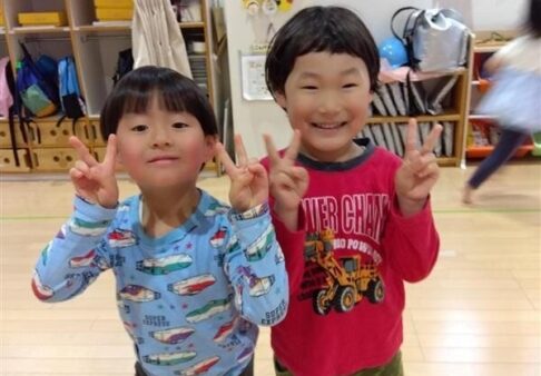 4歳児　きりん組 「進級しました！」