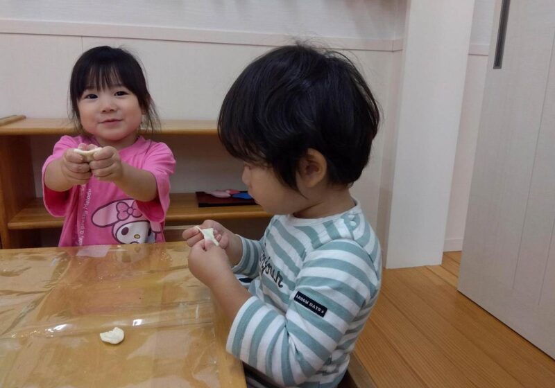 「みてみて！大きいのできたよ」