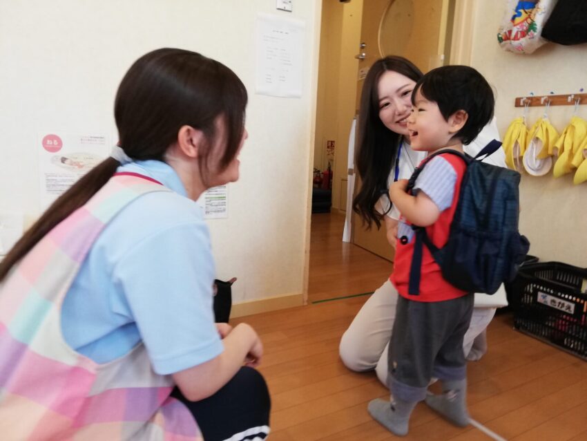 順次登園・自由遊び