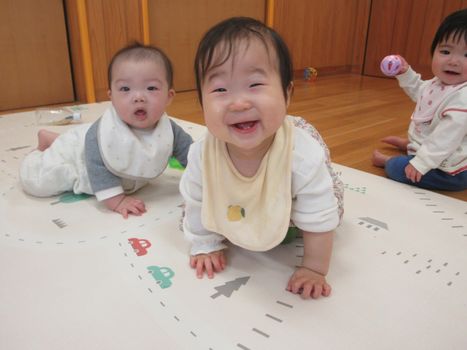 順次登園・自由選択活動