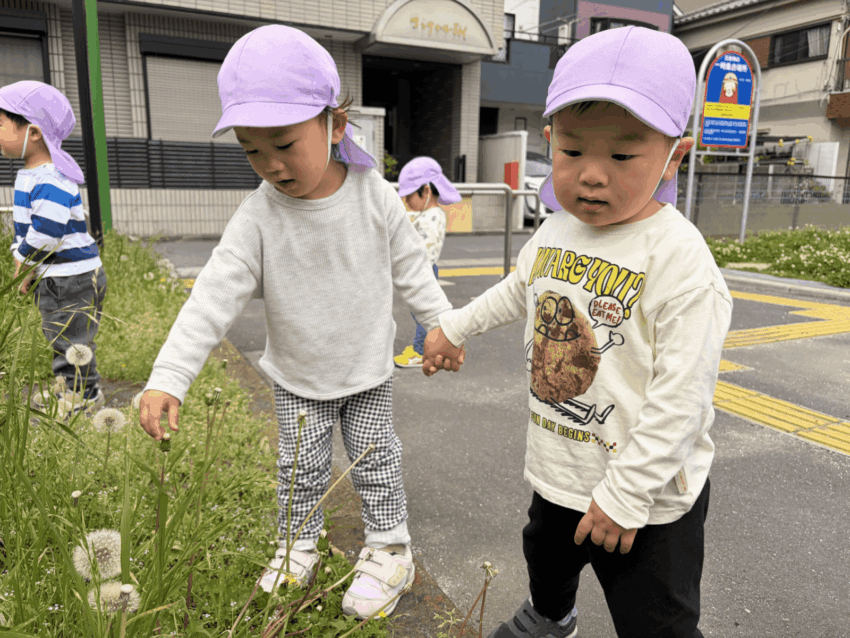 自然豊かな戸外活動
