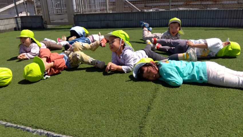 屋上園庭での活動