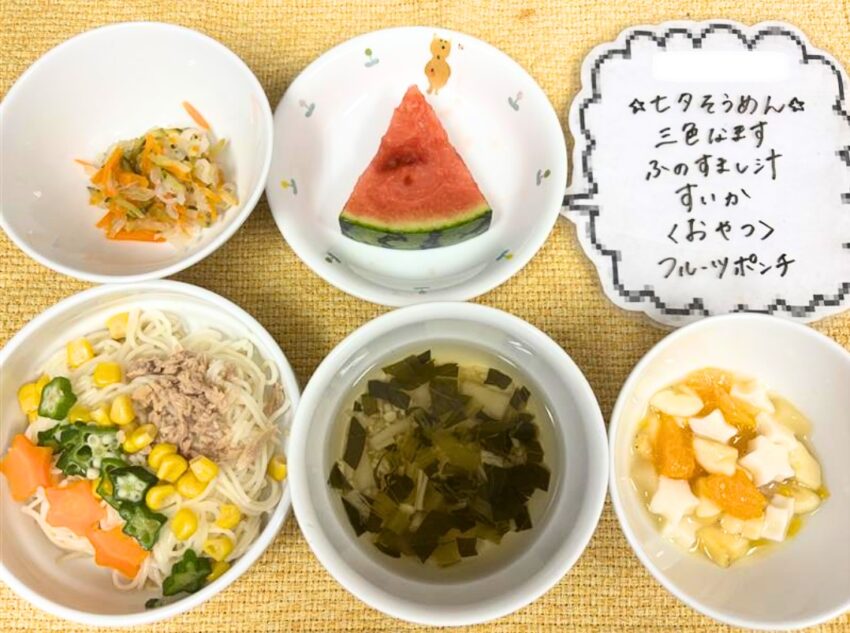 栄養士による、園独自の献立と美味しい給食