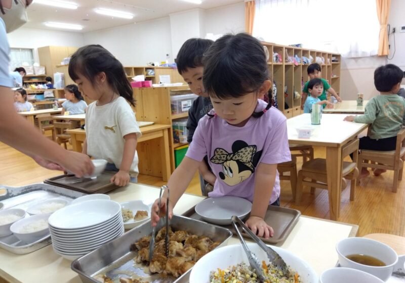 自分で配膳