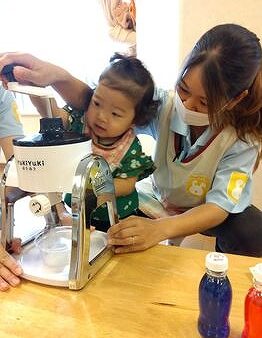 みんなでかき氷体験♪　1歳児