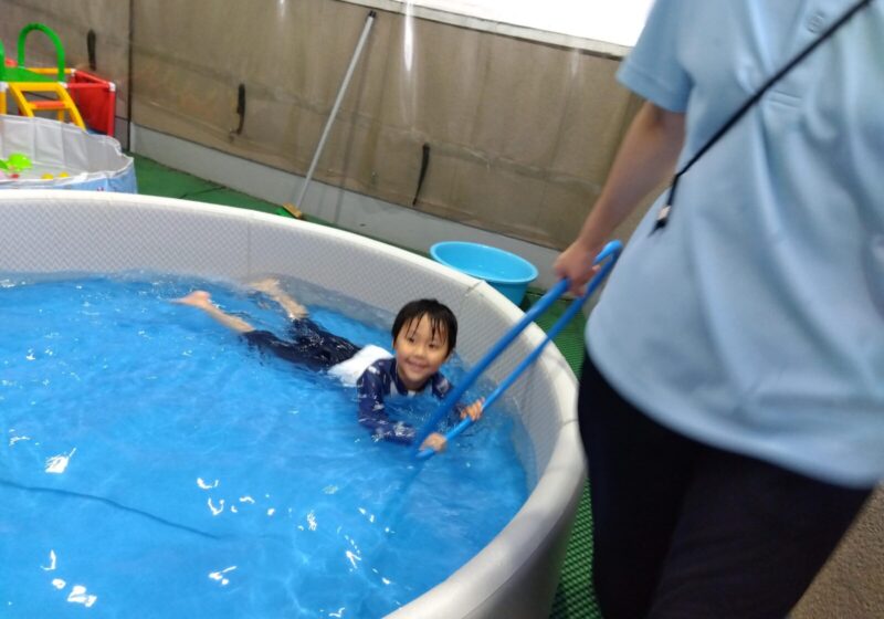 水の中泳げるよ～