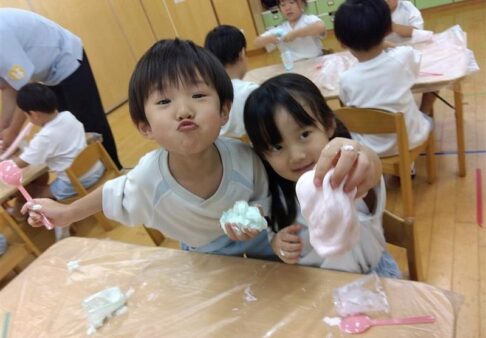 4歳児クラス「スライム大好き♪」