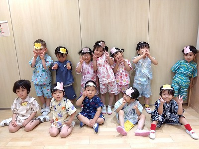 ３歳児　なつまつりに参加しました☆