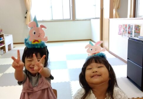 うさぎ組(2歳児クラス)☆7月誕生日会