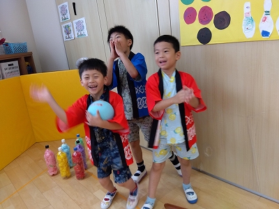 ５歳児　なつまつりだー！！