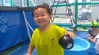 1歳児　💦水遊び💦