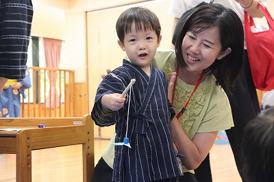 「取れたよ！」と先生にも教えてくれました。