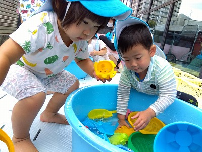 水遊び