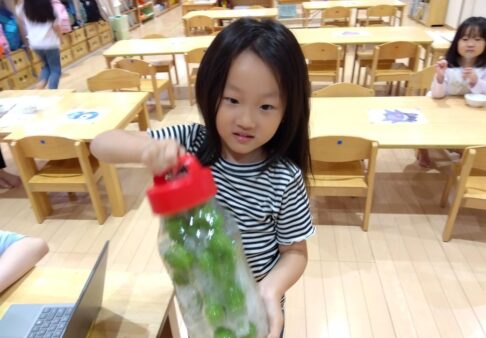 4歳児 きりん組【梅ジュースづくり】