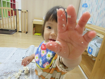【１歳】「なんだこれ？？」みんな真剣感触遊び
